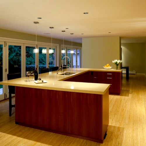 Culver City kitchen remodel open floor plan. Compl