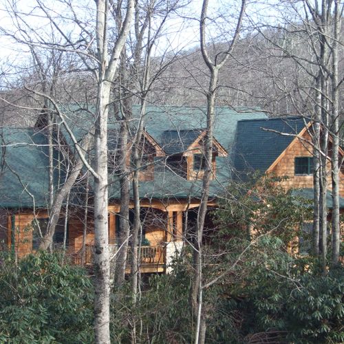 Wonderful custom home nestled perfectly on a woode