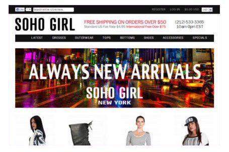 SohoGirl.com (Magento Ecommerce)