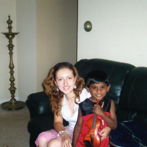 One of my violin students from India.