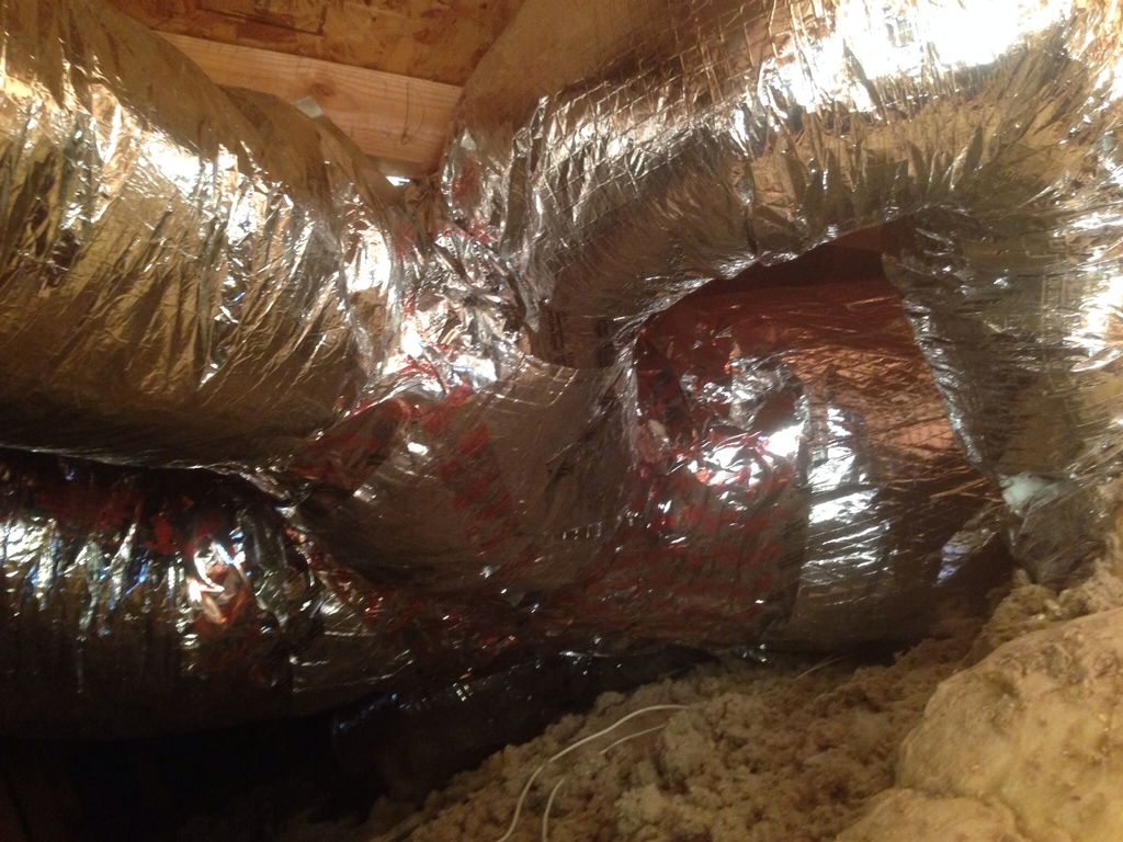 New duct work fully insulated