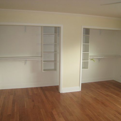 A double Master Bedroom closet I renovated for a c