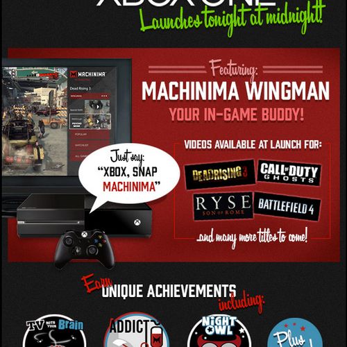 Machinima Xbox launch email