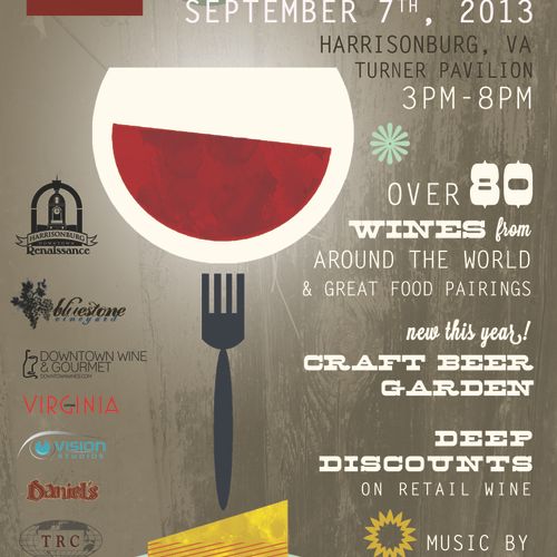 The Wine & Dine Festival Poster. 2013.