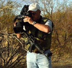 On location in Arizona, shooting a documentary abo