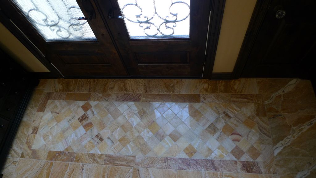 Custom honey onyx inlay