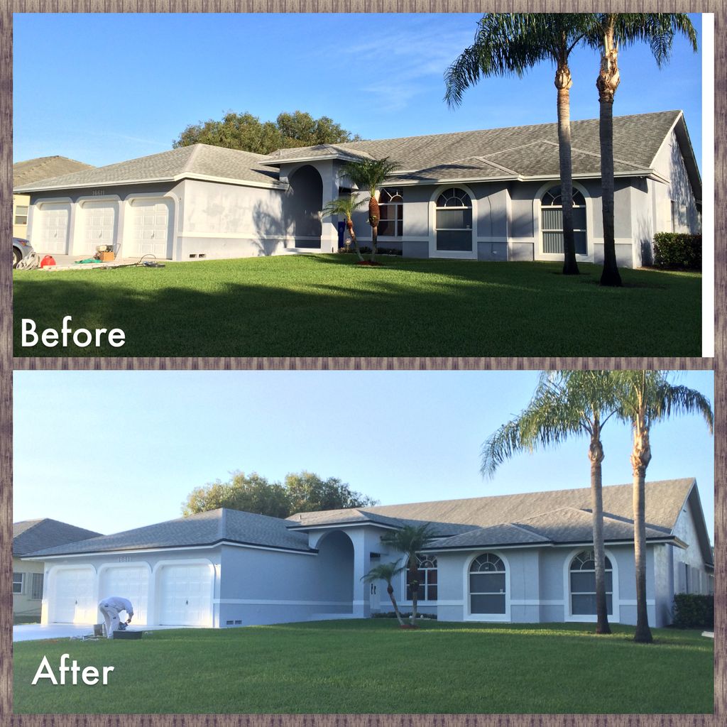 Southwest Ranches, FL Exteior Paint Project Front