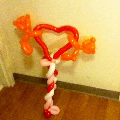 Special balloons for special delivery, including V