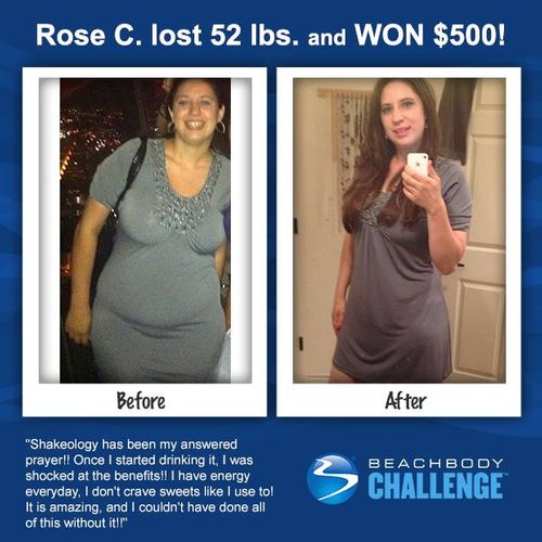 Personal friend Rose and her success story!