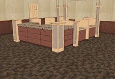 Medical Office Front Desk Rendering