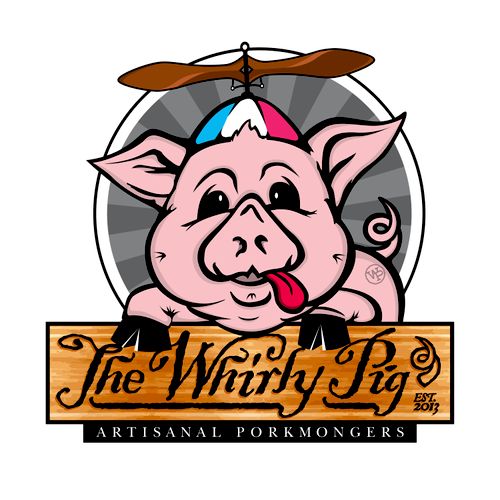 The Whirly Pig food truck identity design