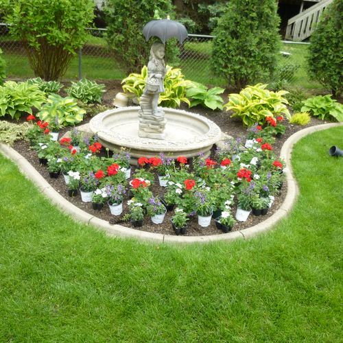 Designed and planted a theme garden to represent A