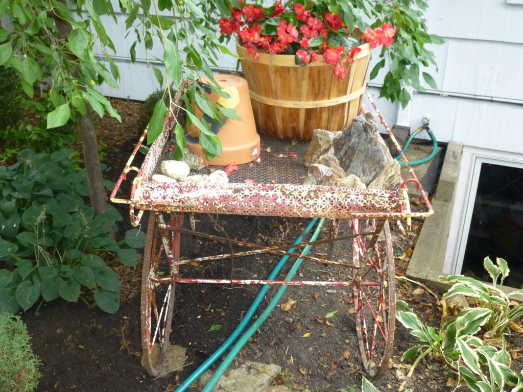 Love to add interesting pieces to gardens to accen