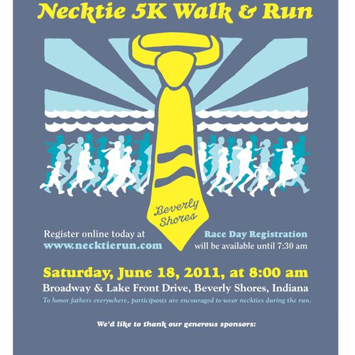 Poster design for Father's Day-themed 5K Walk/Run