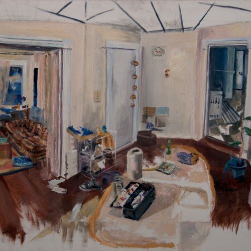 "Apartment Life", Oil on canvas