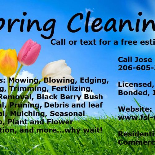Spring cleanup