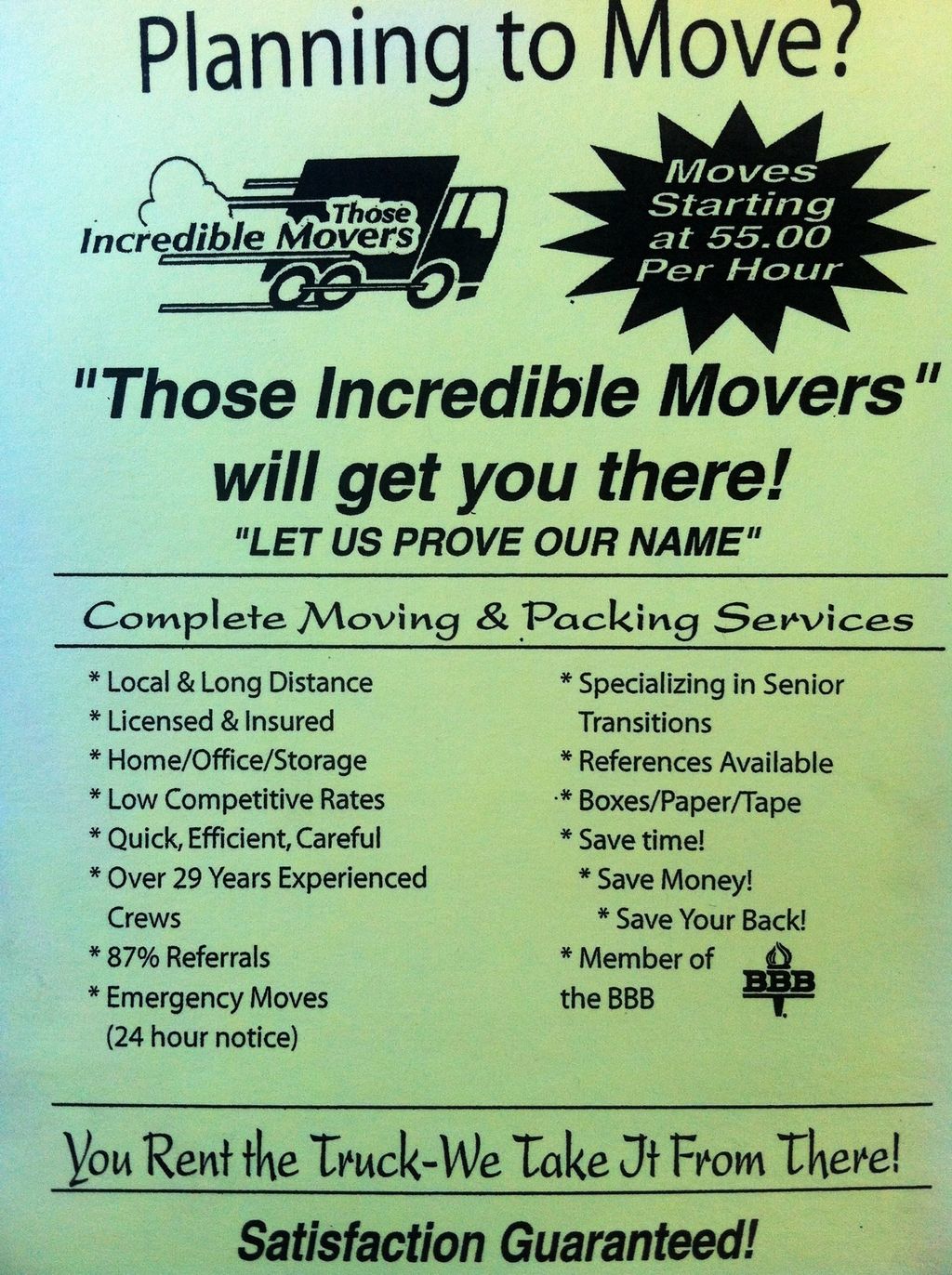 Those Incredible Movers