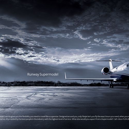 Ad campaign for Bombardier FlexJet (1 of 3)
