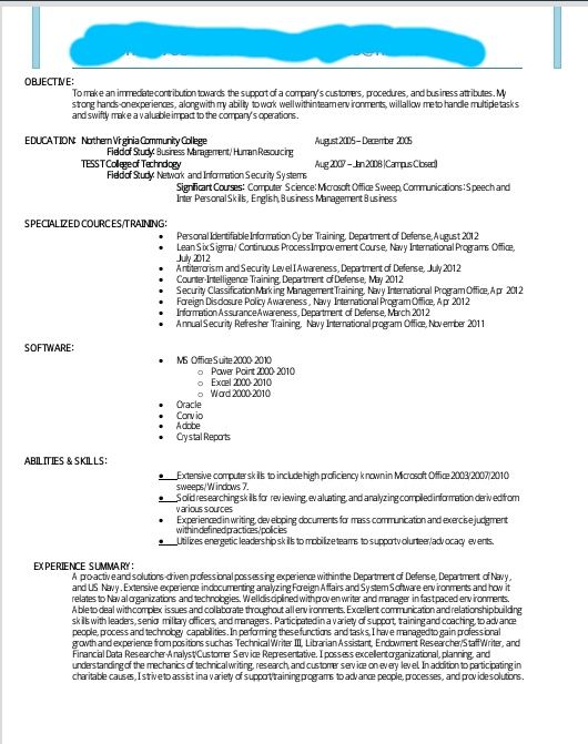 Customer Resume revamp 2013