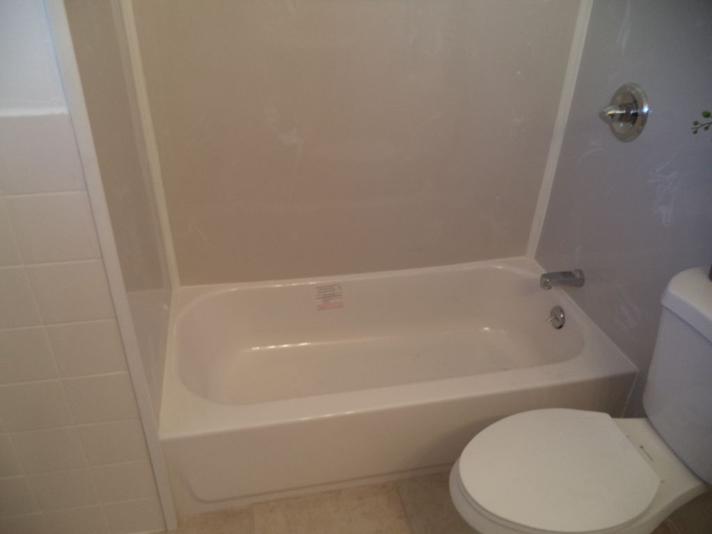 New mounted tub install along with a Cultured marb