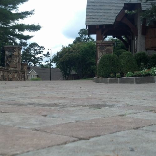 A blend of Belgard pavers at this exclusive neighb