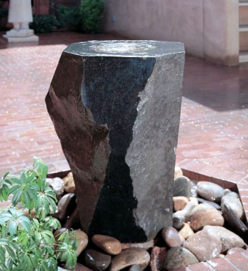 "Edge fountain" Solid granite....