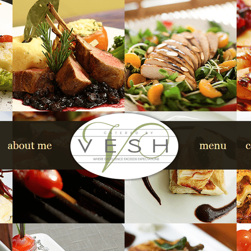 Client website design - Catered by Vesh http://cat