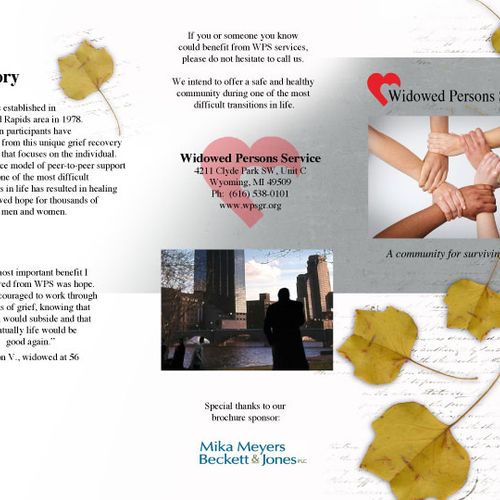 Brochure for Widowed Persons