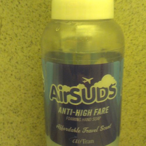 #1) "Anti-High Fare" soap? Air they for real? Addi