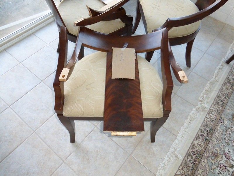 Chairs before repair...