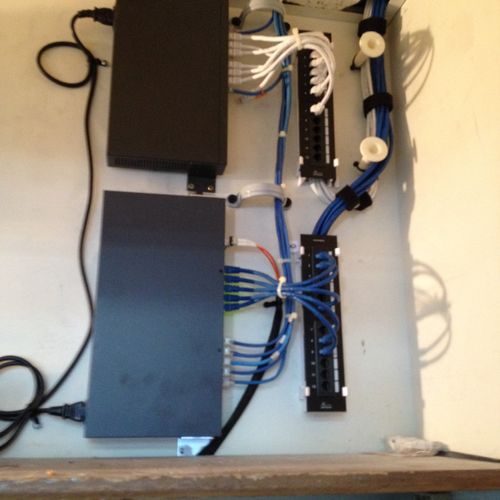 Rewired network closet disaster done!