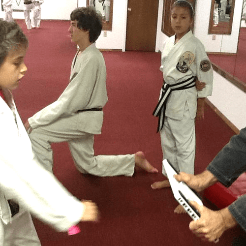 Our sensei is a 7th-degree black belt who has been