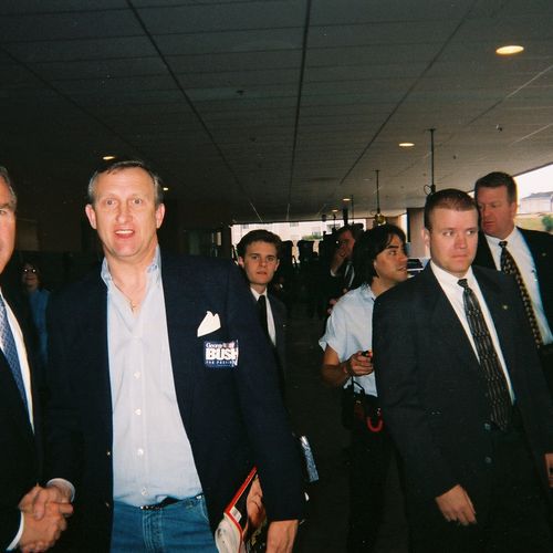 With Former US President George W. Bush
