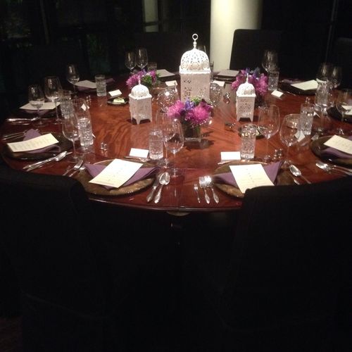 Client dinner party table