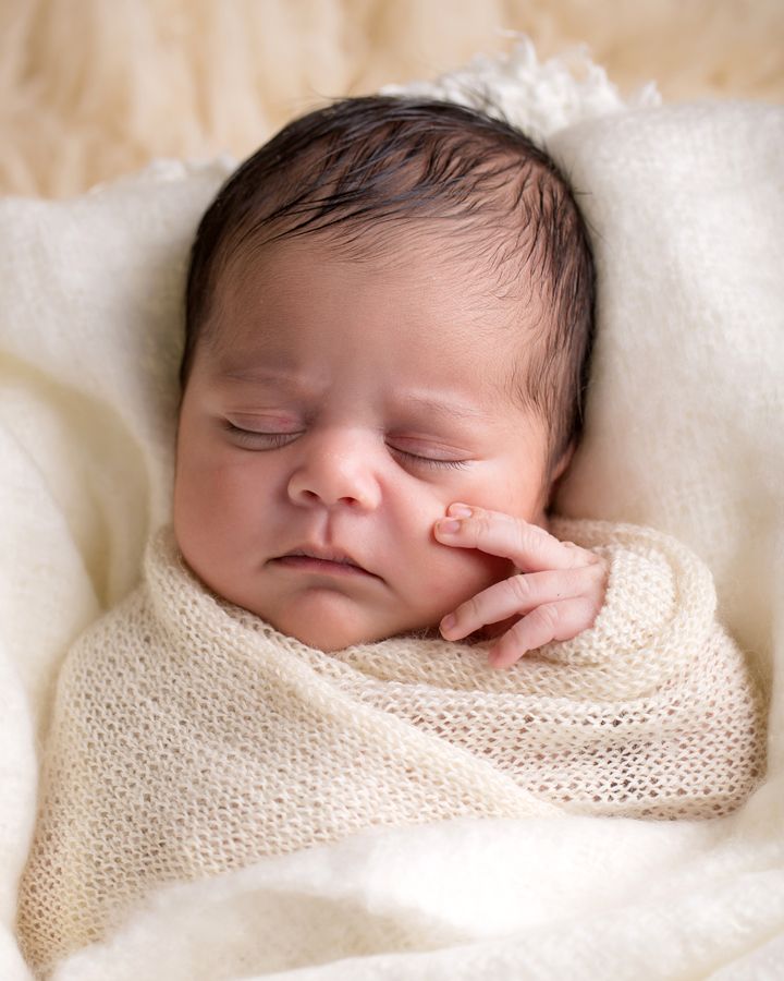 Newborn baby boy, 12 days old.