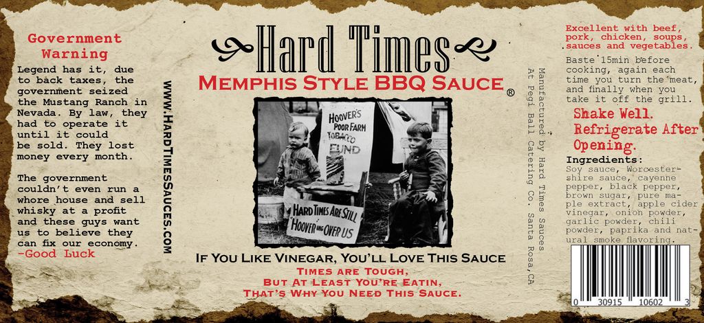 A label I created for a local sauce company.