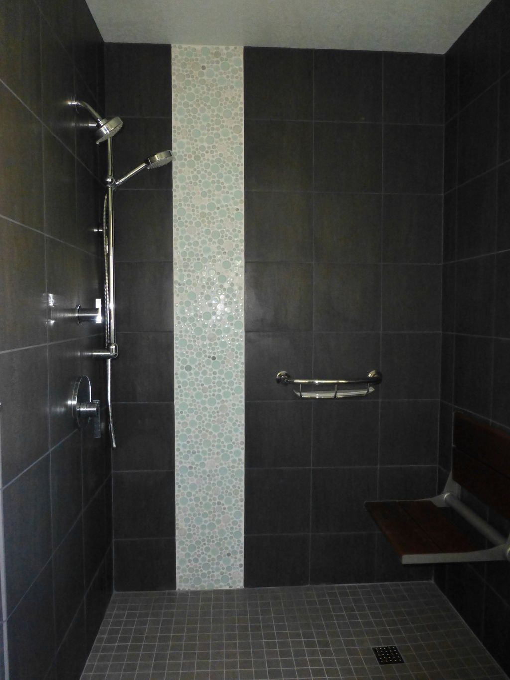 Custom tile work in showers