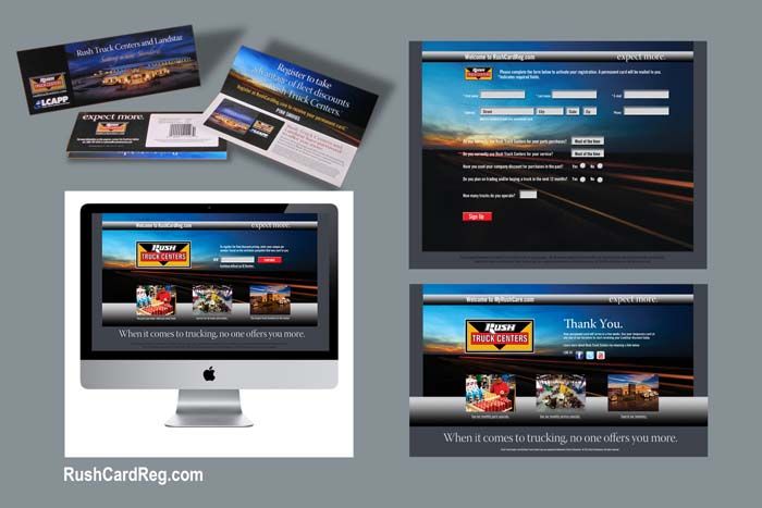 I created the collateral materials and website and