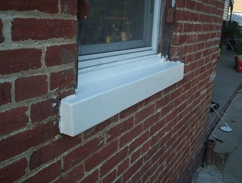 New Window Sill Installed.