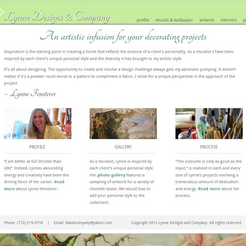 Lynne Designs & Company Website