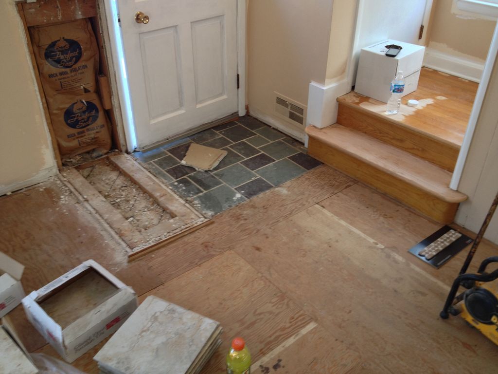 Before - Tile Entrance