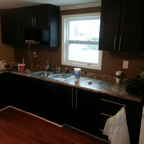 completed kitchen..
