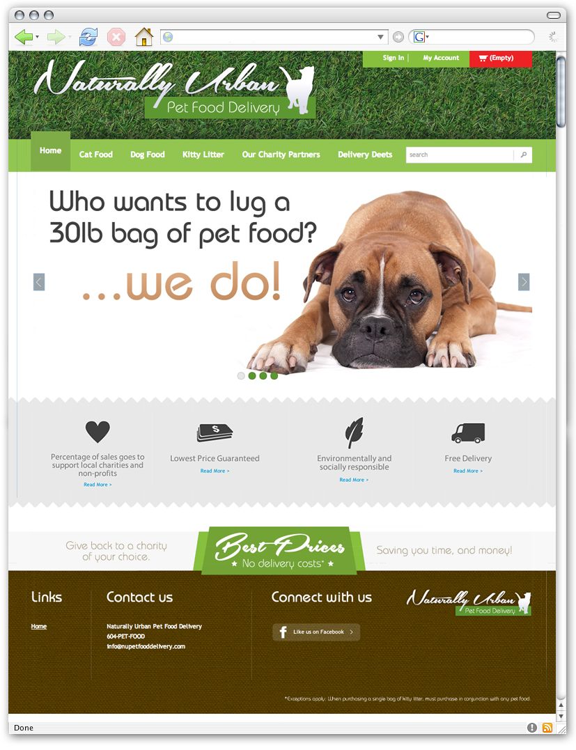 Naturally Urban Petfood Delivery - Custom BigComme