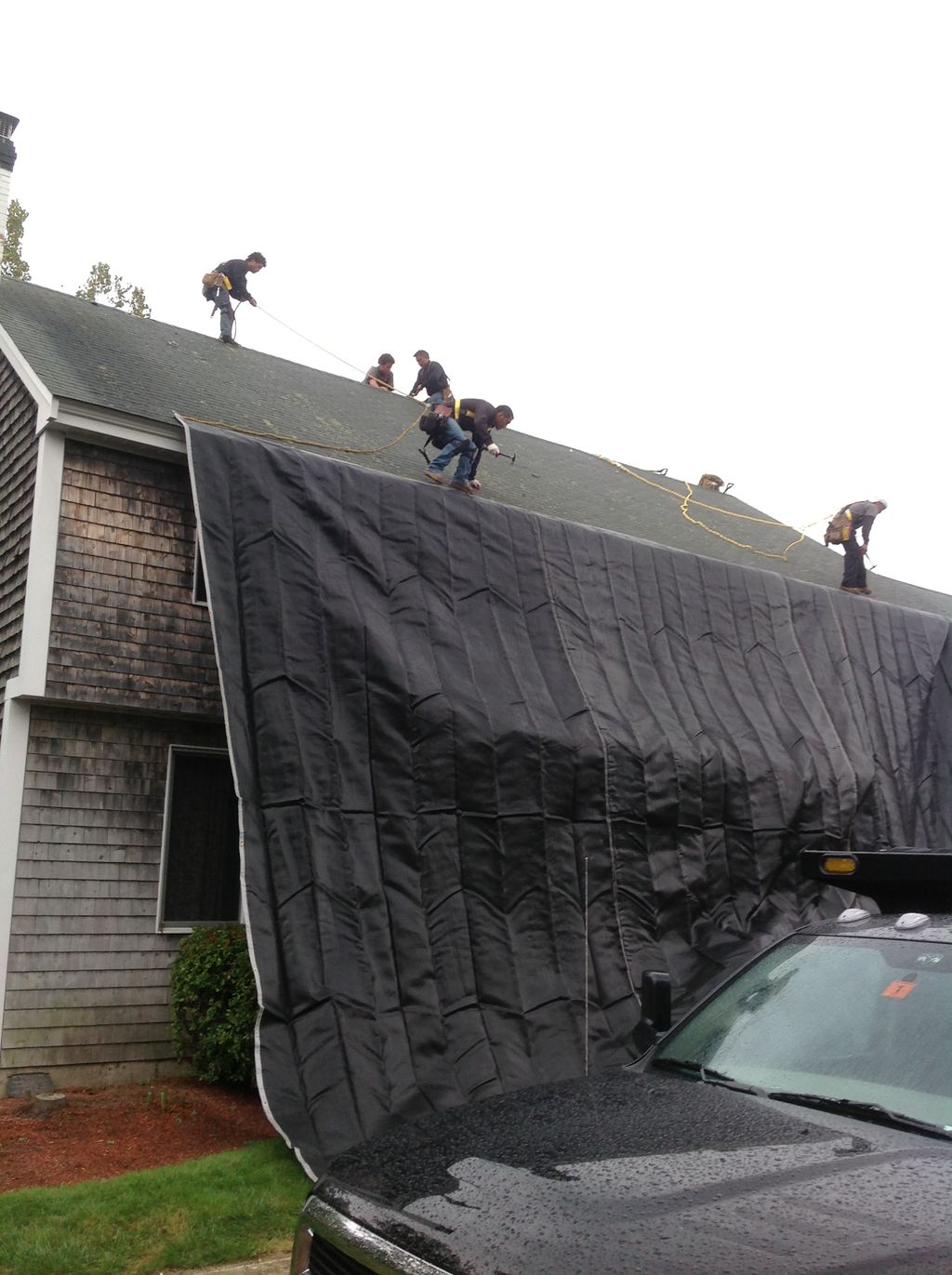 Setting up on a condo to prevent damage to the bui