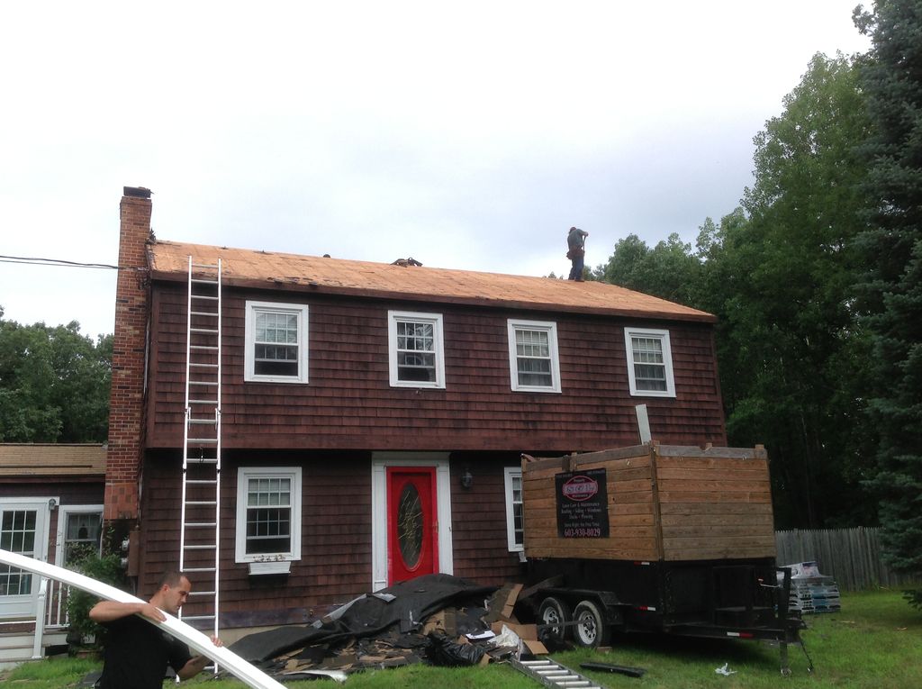 A job in Hollis where we where contracted to repla