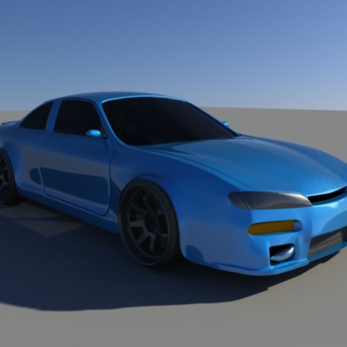 Nissan 240sx s15 I made for a Vehicle project in c