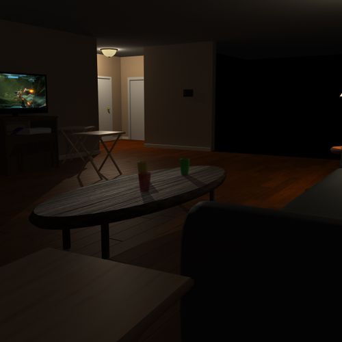 Interior model I did for college of what my apartm