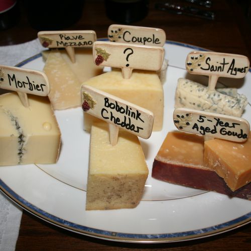 Domestic and Imported cheeses to match any wine