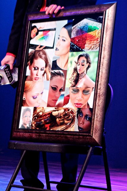 Collage on display during RAW artist showcase
