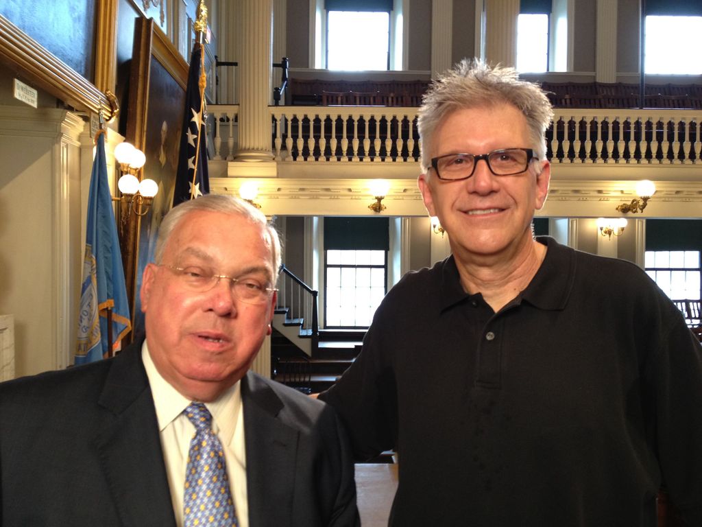 TR with Mayor Tom Menino, Boston